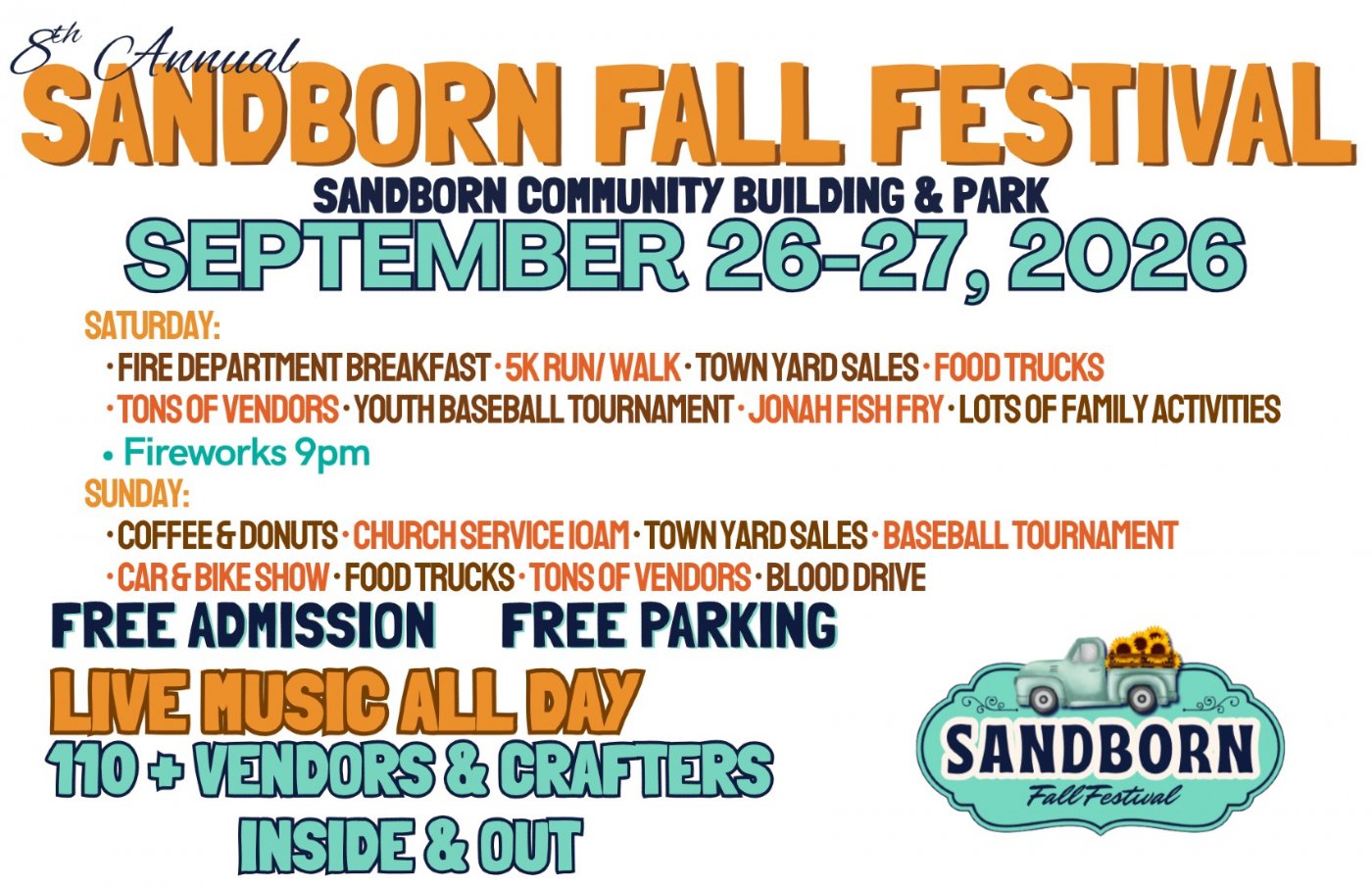Sandborn Fall Festival, 26 September | Event in Sandborn | AllEvents