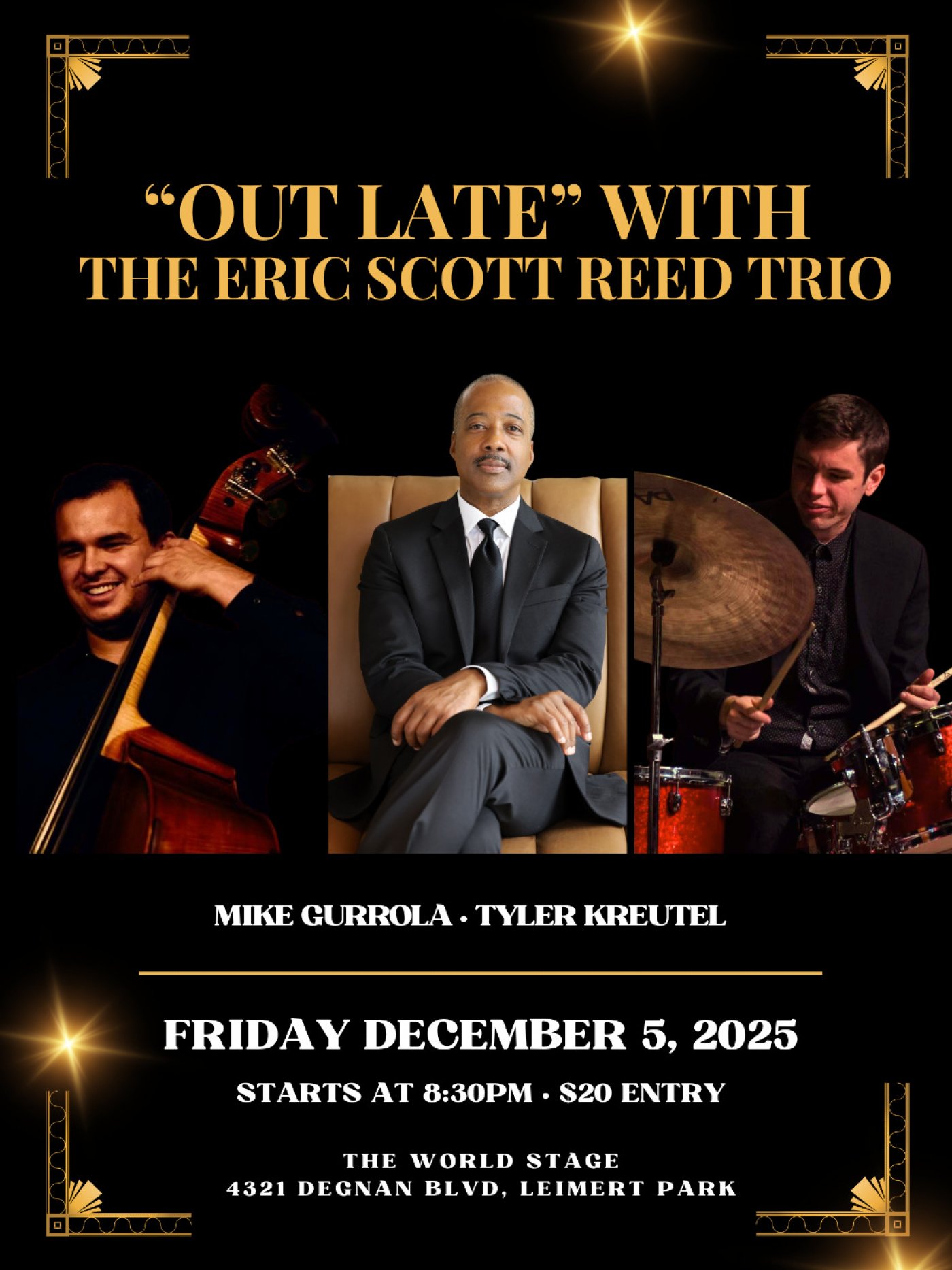 Out Late With The Eric Scott Reed Trio, 5 December | Event in Los Angeles | AllEvents