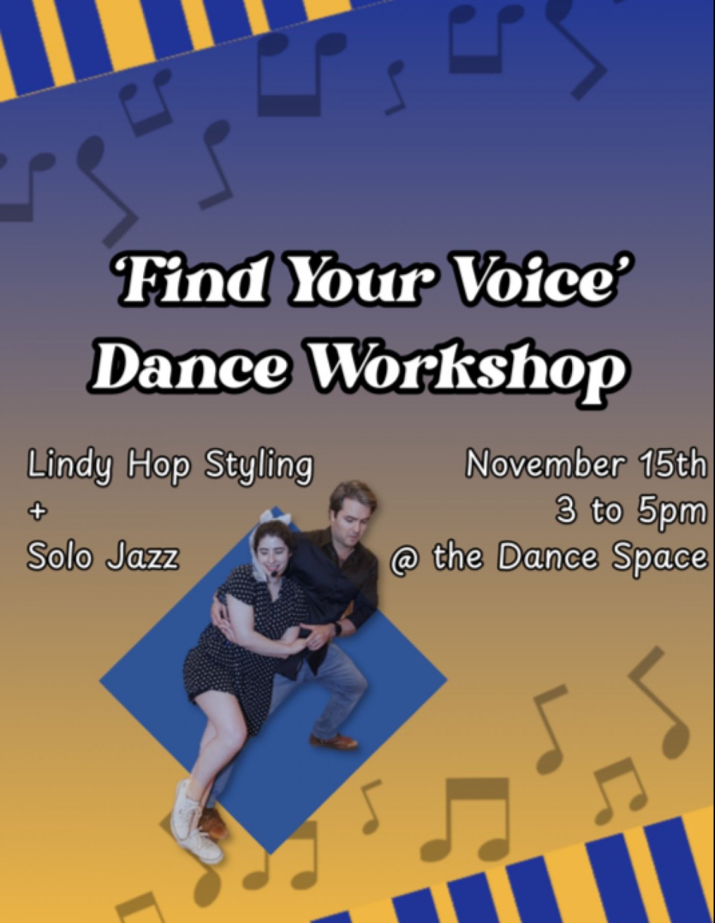 Find Your Voice: Lindy Styling and Solo Jazz Workshop, 15 November | Event in Richmond | AllEvents
