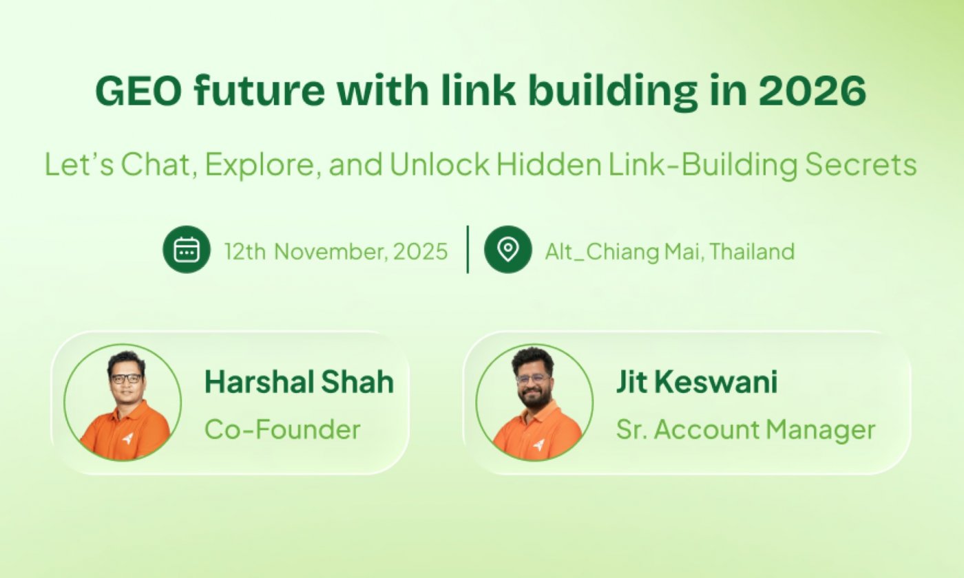 GEO future with Link Building in 2026, 12 November | Event in Chiang Mai | AllEvents