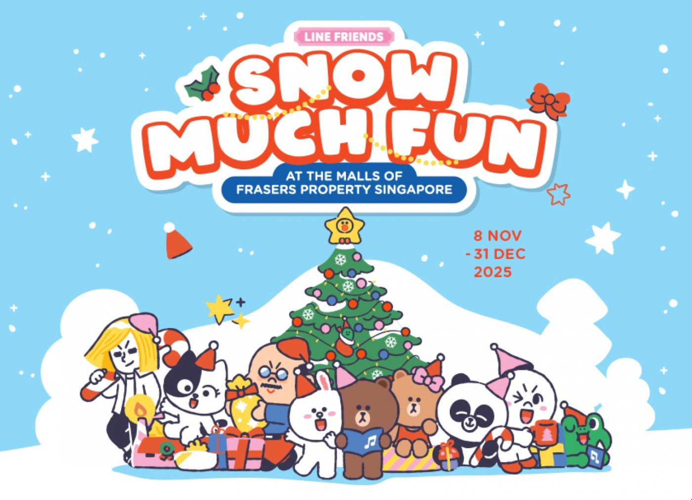 Celebrate this Christmas with LINE FRIENDS at Frasers Property Singapore | Event in Singapore | AllEvents