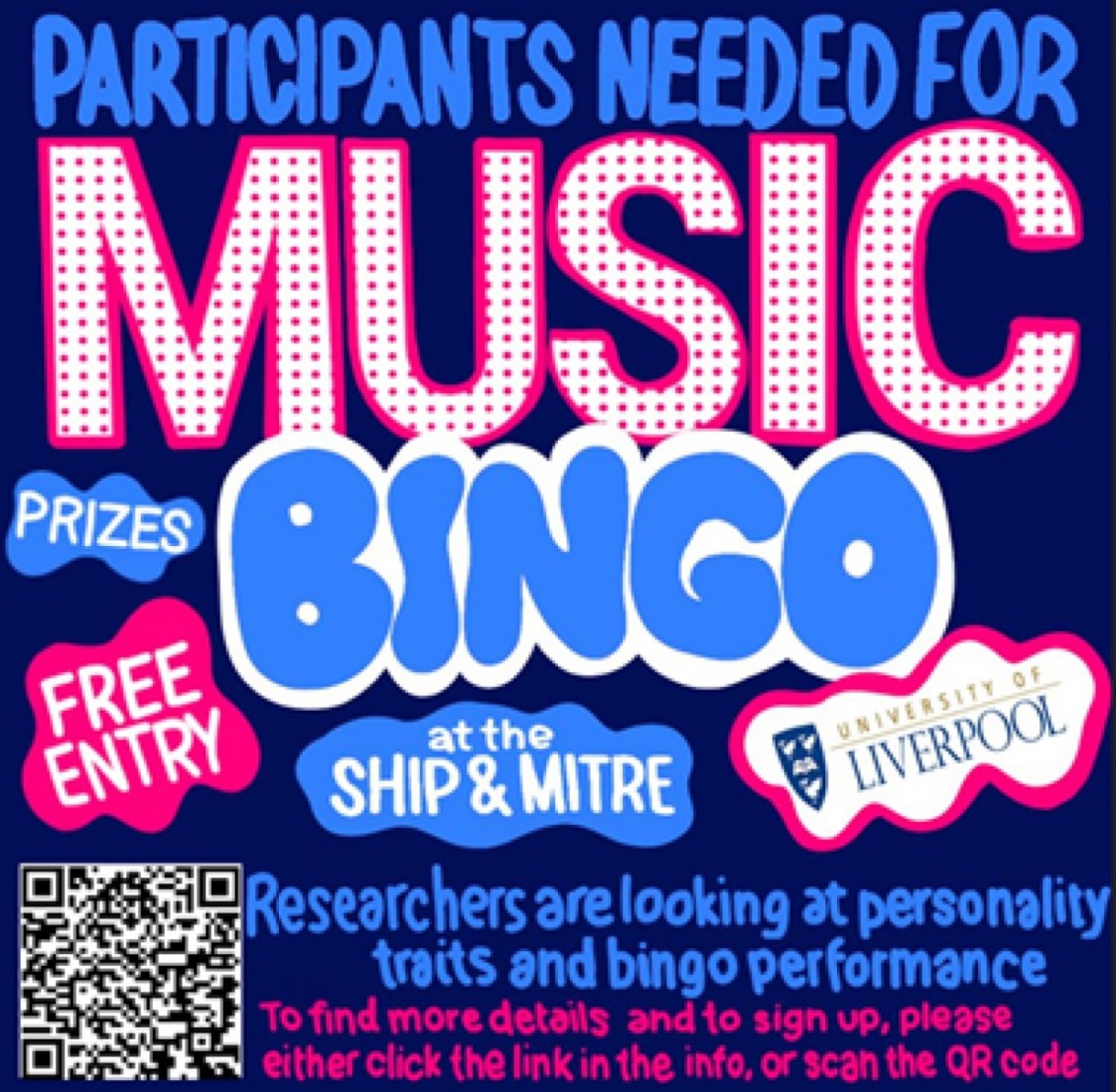 Music Bingo - Psychology Study | Event in Liverpool | AllEvents