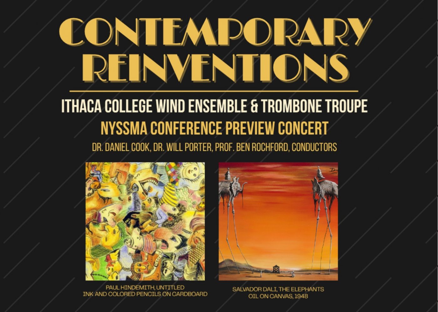 Contemporary Reinventions: Ithaca College Wind Ensemble & Trombone Troupe, 18 November | Event in Ithaca