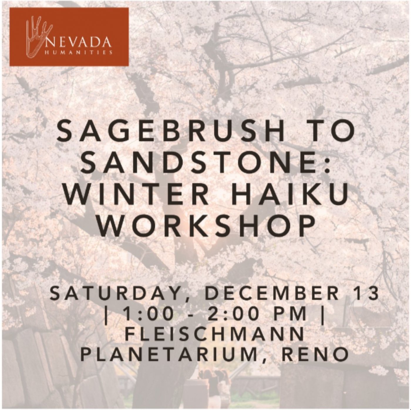 Sagebrush to Sandstone: Winter Haiku Workshop with John Arsenault, 13 December | Event in Reno | AllEvents