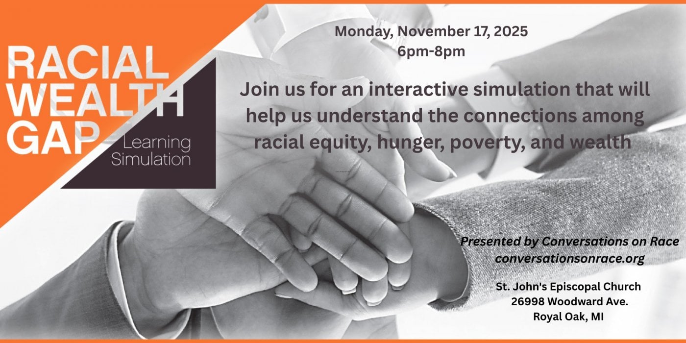 Racial Wealth Gap Simulation, 17 November | Event in Royal Oak | AllEvents
