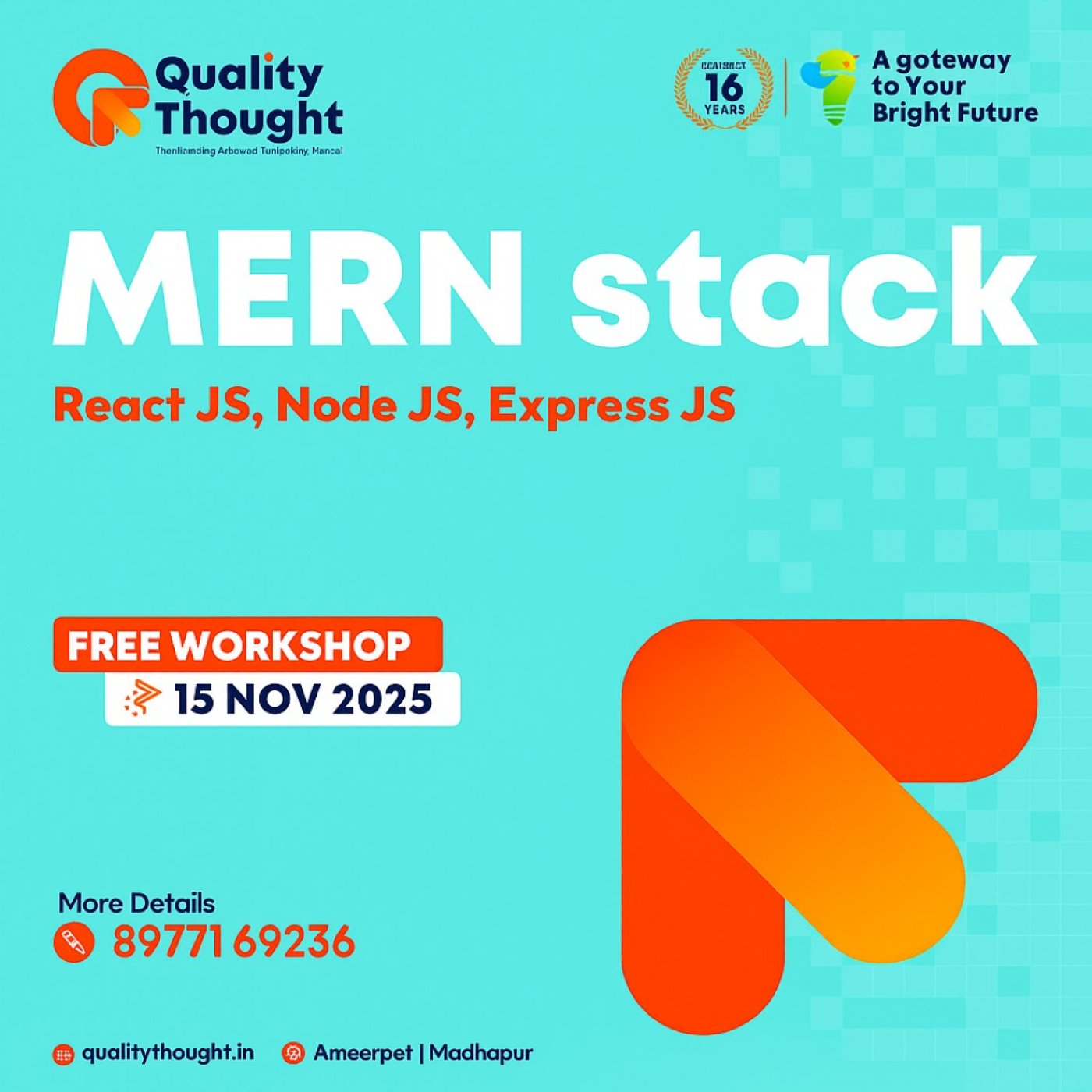 MERN Stack Course Workshop, 15 November | Event in Hyderabad | AllEvents