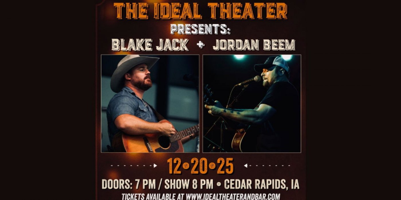 BLAKE JACK | JORDAN BEEM, 20 December | Event in Cedar Rapids | AllEvents