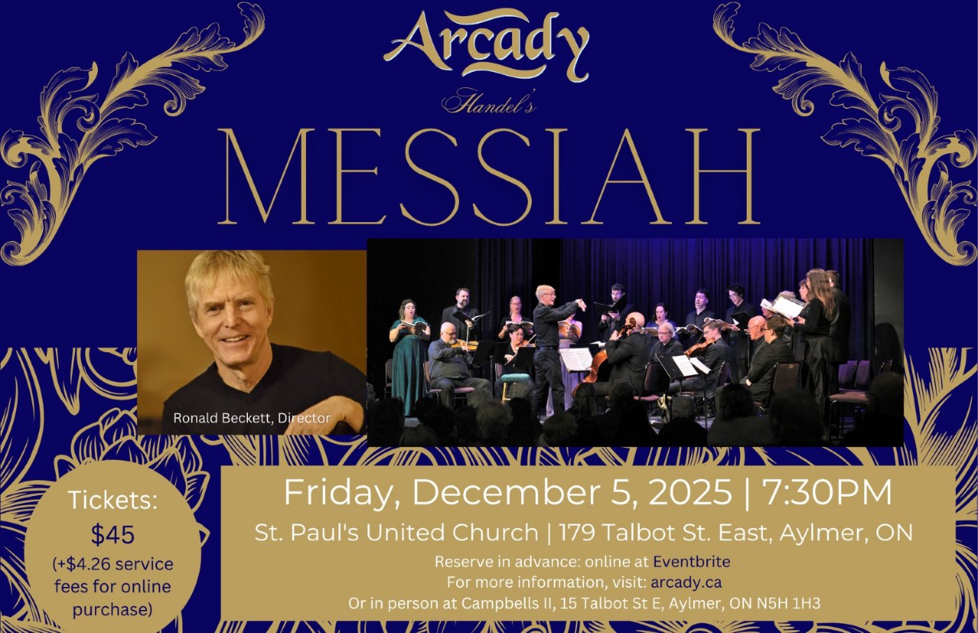Handel's Messiah (Aylmer), 5 December | Event in Aylmer | AllEvents
