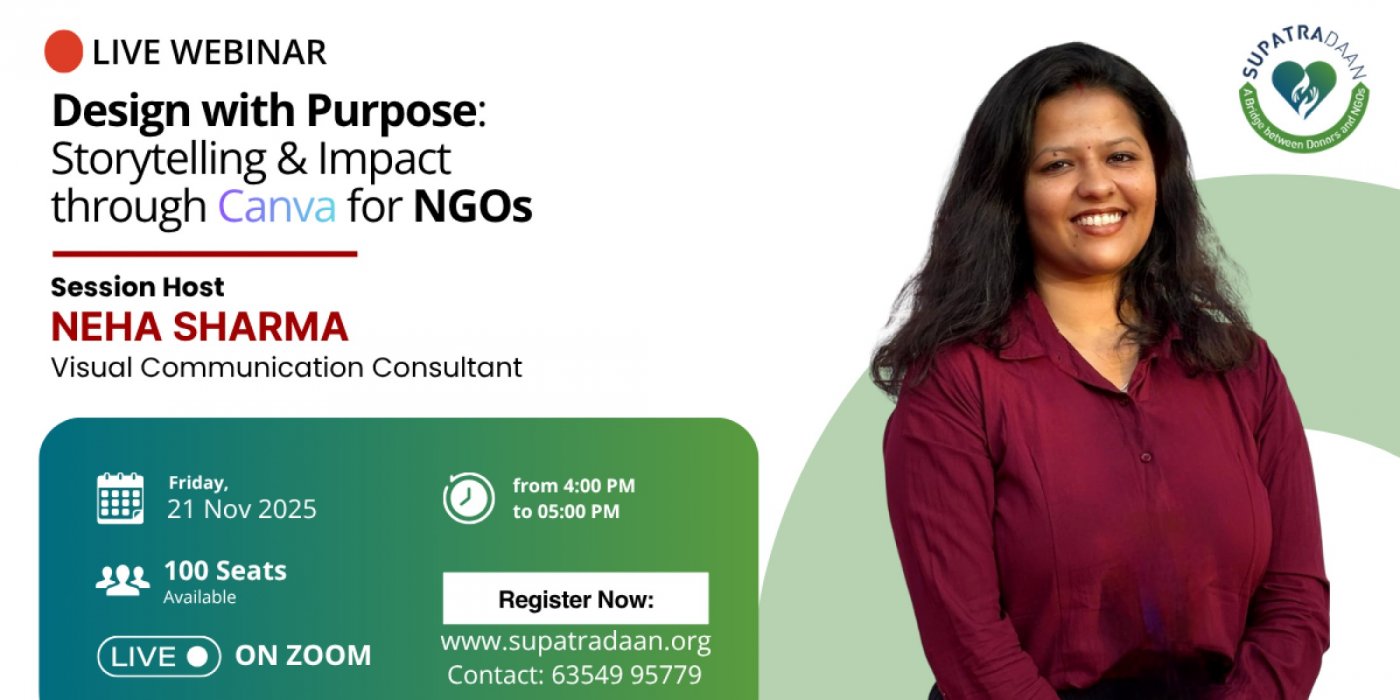 Webinar: Design with Purpose: Storytelling & Impact through Canva for NGOs, 21 November | Online Event