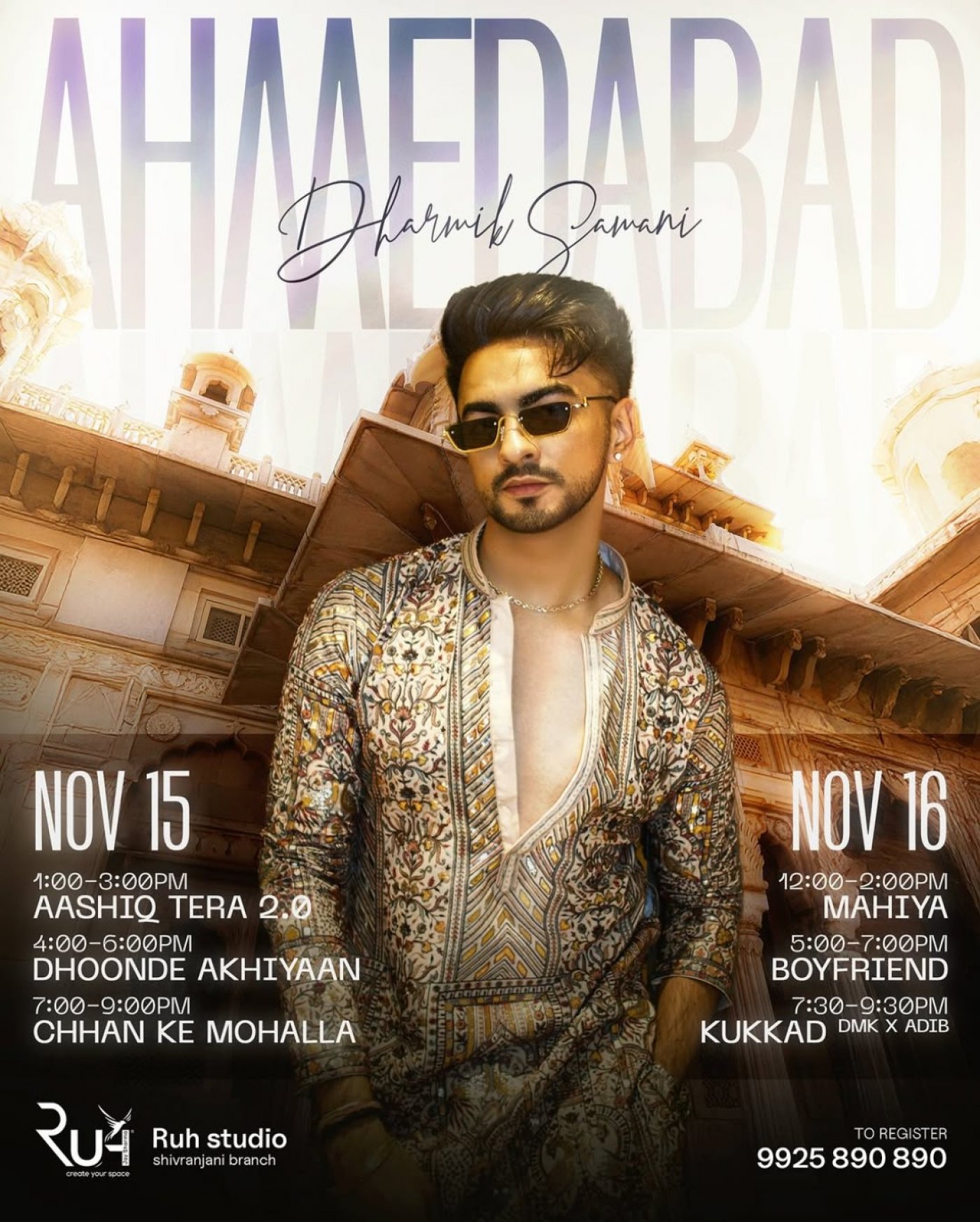 RUH Dance Workshop - Dharmik Samani, 15 November | Event in Ahmedabad | AllEvents