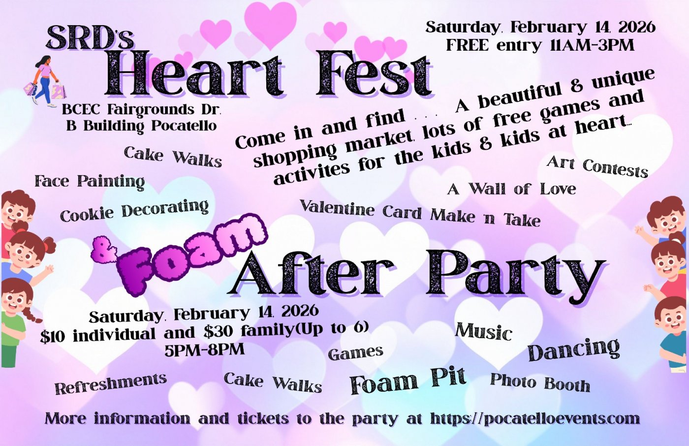 SRD's Heart Fest - Foam After Party, 14 February | Event in Pocatello | AllEvents