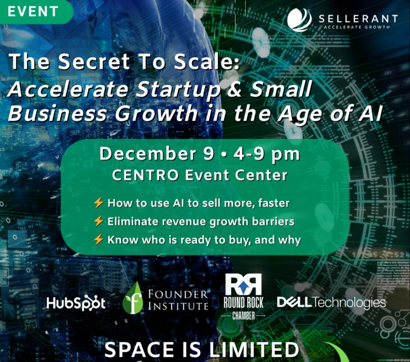 The Secret To Scale: Accelerate Startup & Small Business Growth in the Age of AI, 9 December | AllEvents