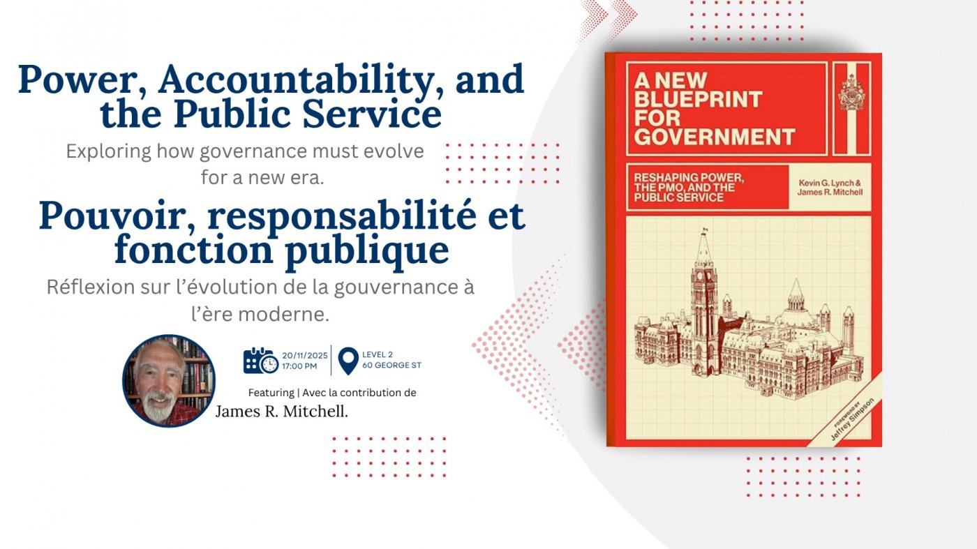 Government, Rewired: In Conversation with Jim Mitchell, 20 November | Event in Ottawa | AllEvents