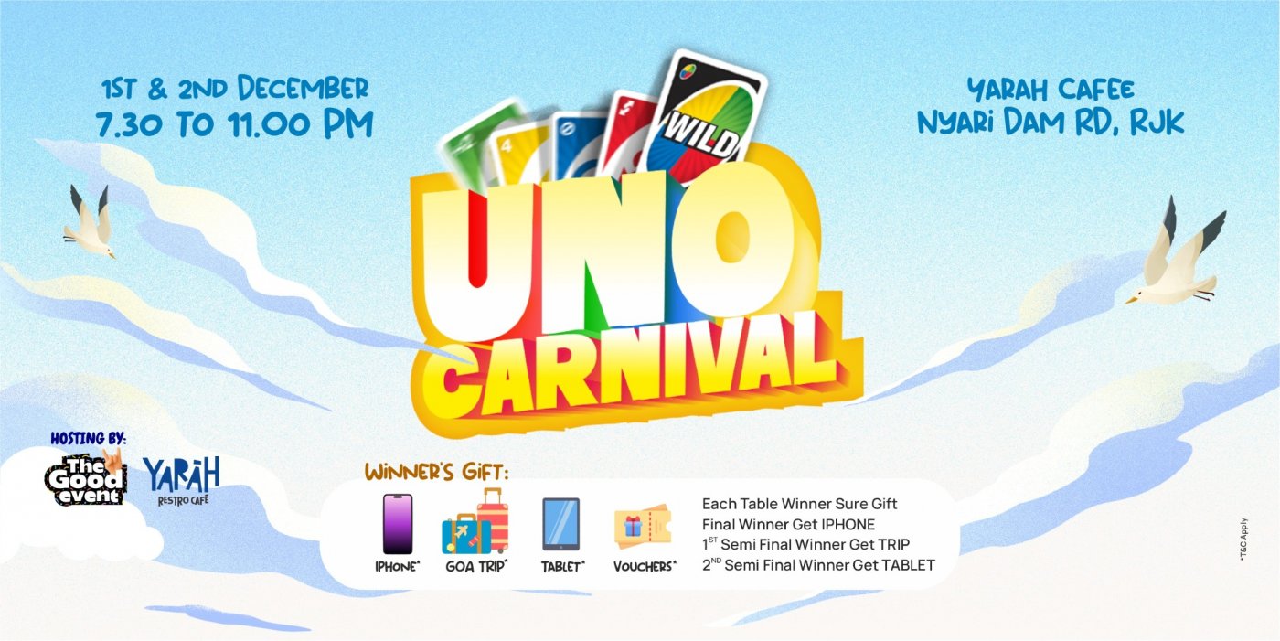 UNO CARNIVAL Rajkot, 1 December | Event in Rajkot | AllEvents