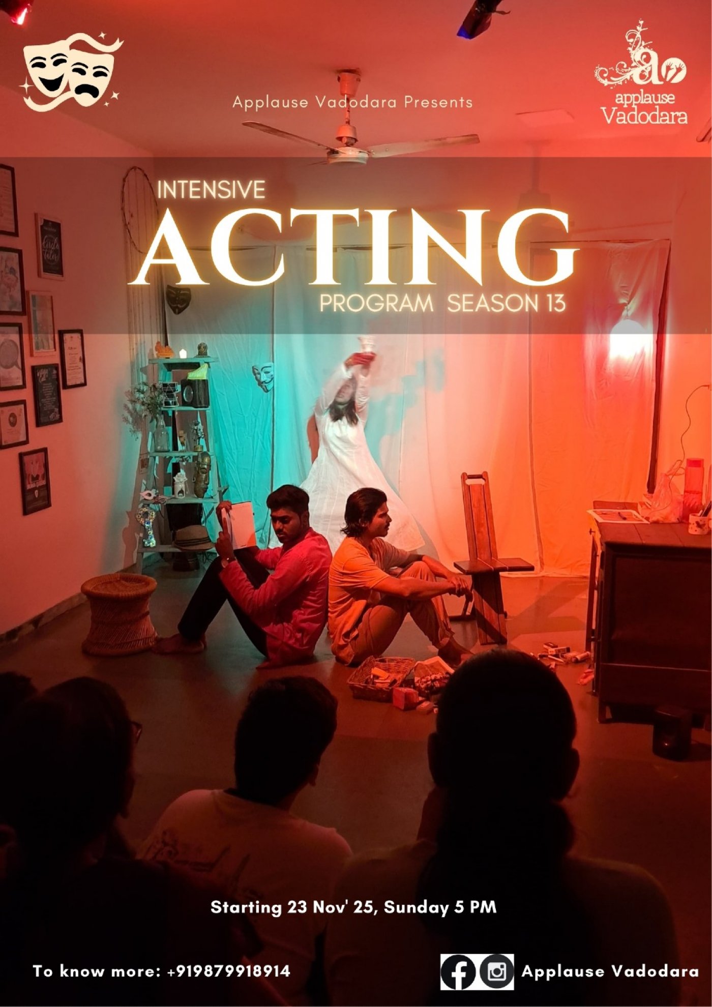 SEASON 13 - Intensive Acting Program by Applause Vadodara, 23 November | Event in Vadodara | AllEvents