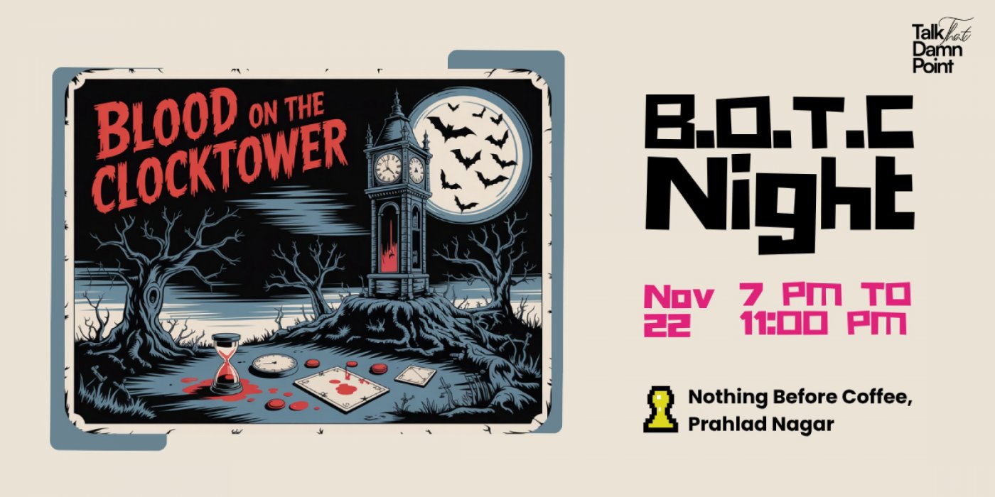 Blood on the Clocktower | Social Deduction Game Night | Beginner-friendly | Ahmedabad, 22 November | AllEvents