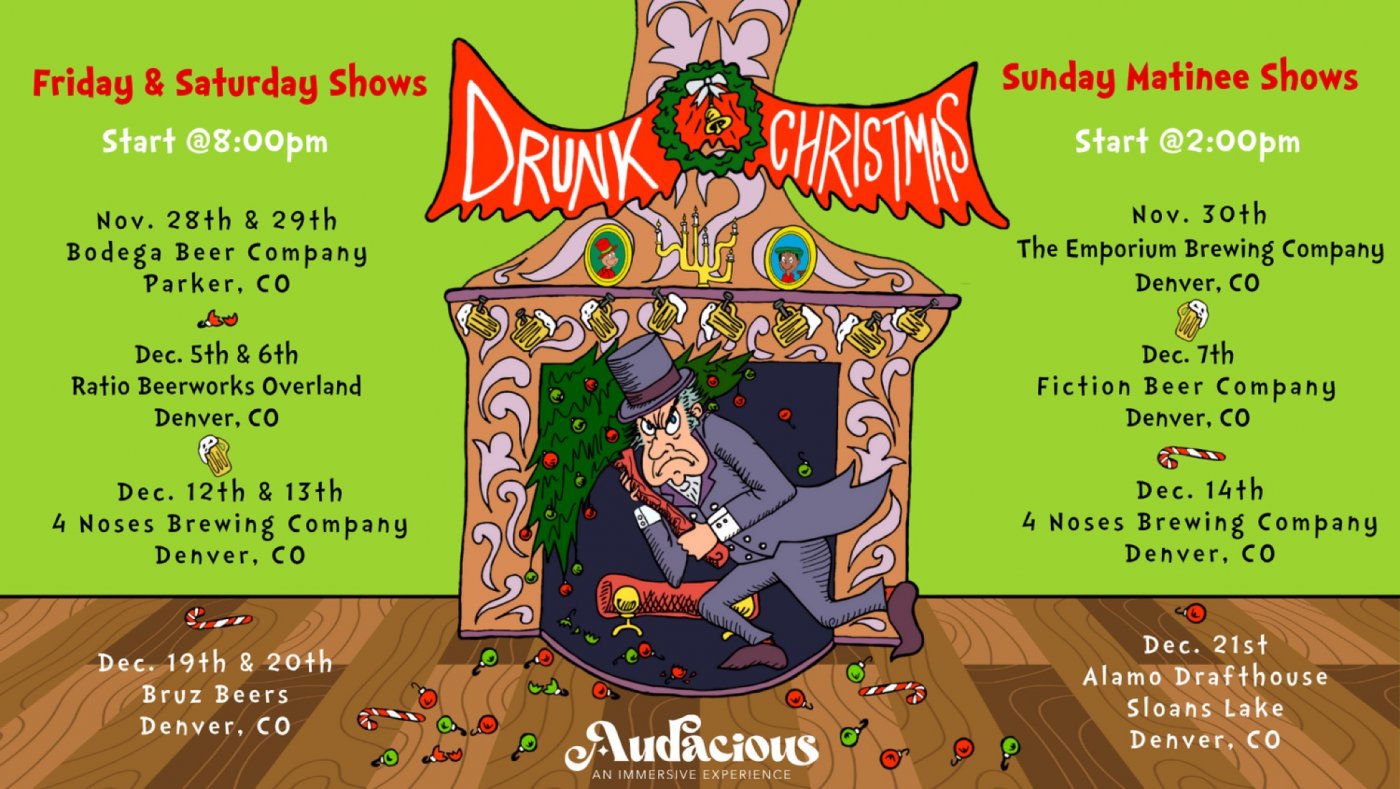 Audacious Immersive Presents: Drunk Christmas | Event in Parker | AllEvents