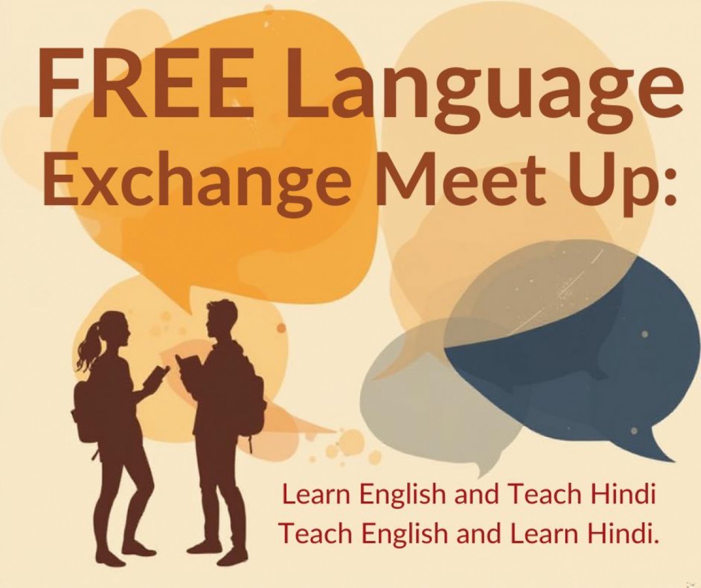 Learn English or Hindi : Language Exchange, 19 November | Event in Bangalore | AllEvents