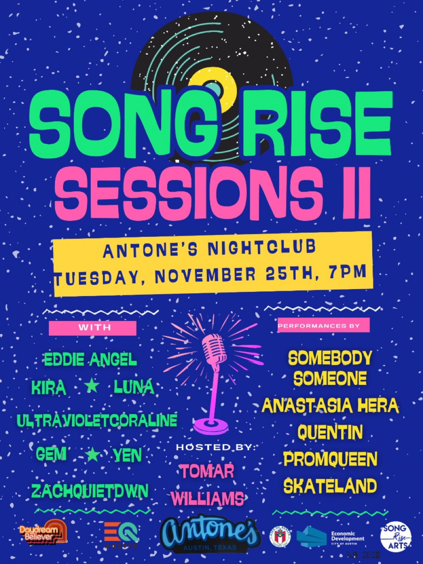 Song Rise Sessions II Showcases ATX’s Current & Next Generation of Music Trailblazers | Event in Austin