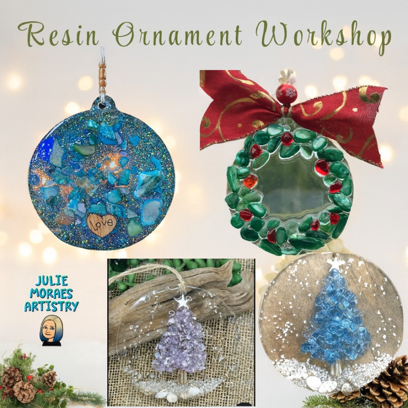 RESIN ORNAMENT WORKSHOP ~ADVANCED RESERVATION REQUIRED, 15 December | Event in Anchorage | AllEvents