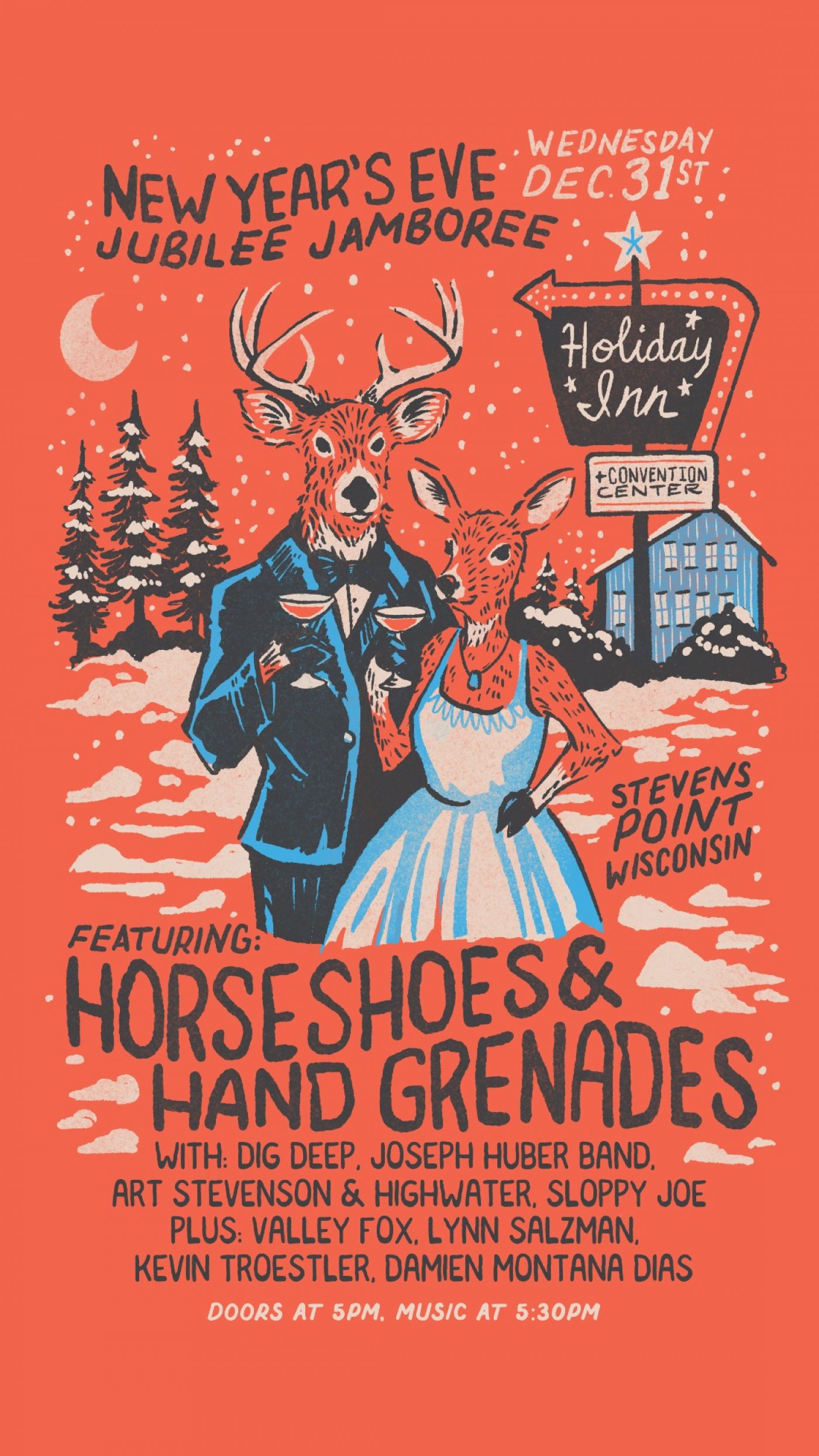 NEW YEAR’S EVE JUBILEE JAMBORIE with HORSESHOES and HAND GRENADES, 31 December | Event in Stevens Point