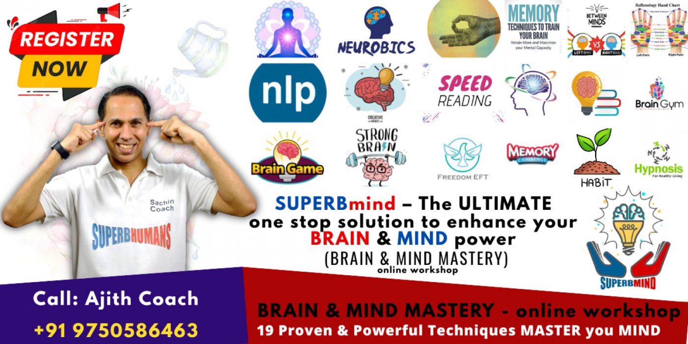SUPERBmind – Train your Brain (BRAIN & MIND MASTERY) Online workshop  | Event in Chennai | AllEvents