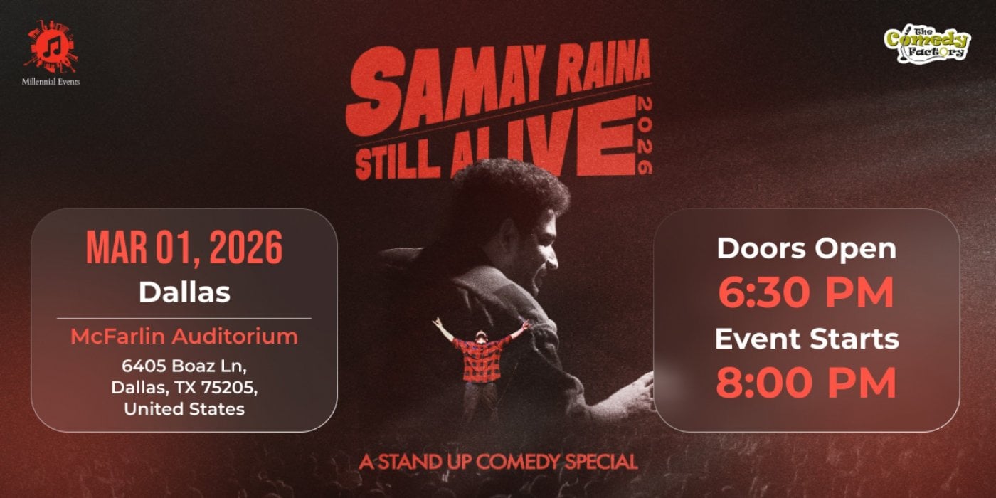 Samay Raina &quot;Still Alive&quot; - Dallas - 1st March, 2026