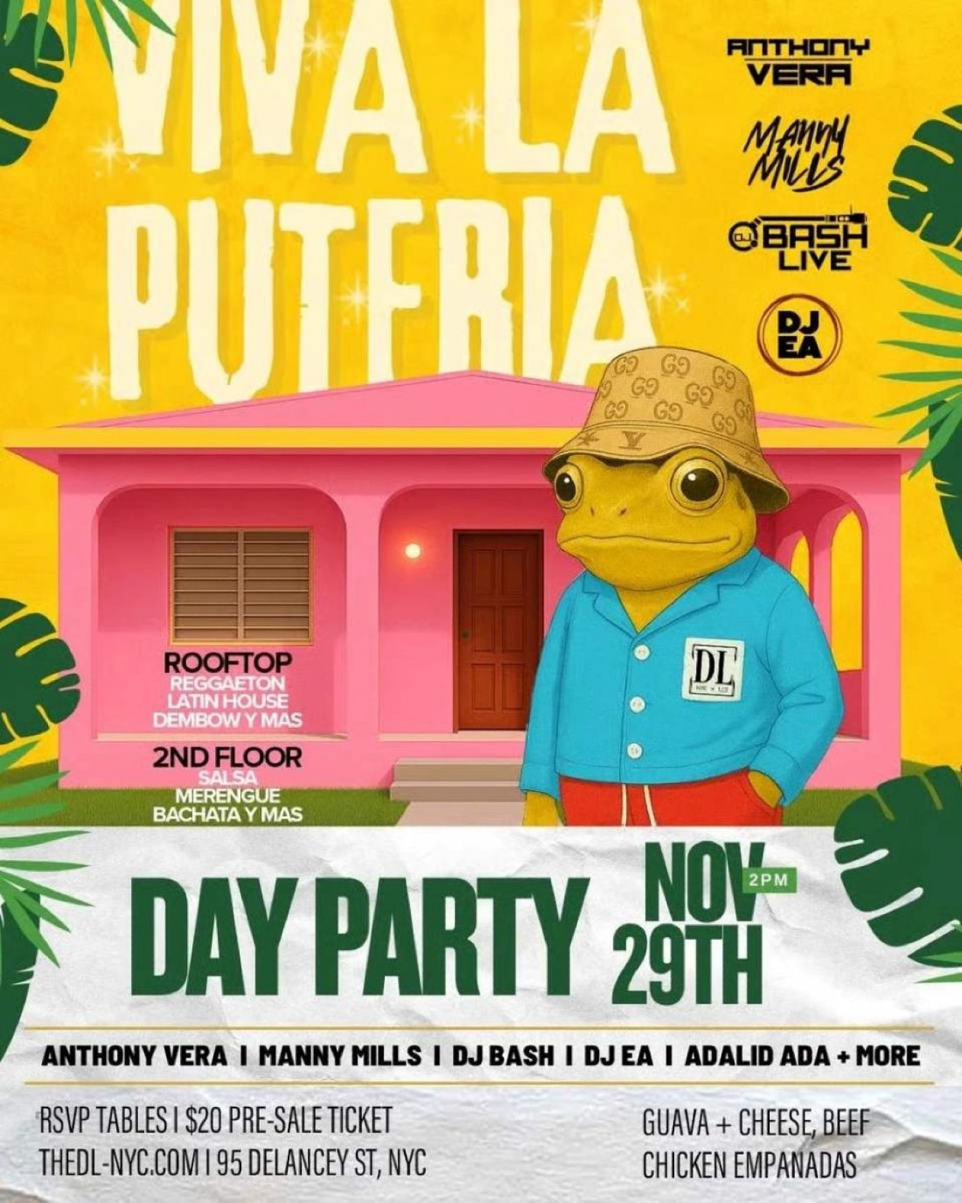 The DL Rooftop NYC Viva La Putería – Latin Rooftop Day Party, 29 November | Event in New York | AllEvents