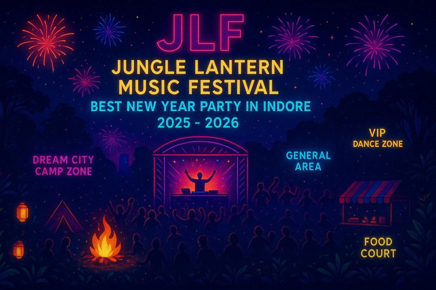 Jungle Lantern Music Festival (JLF) - Best New Year Party in Indore 2025-2026, 31 December | Event in Indore