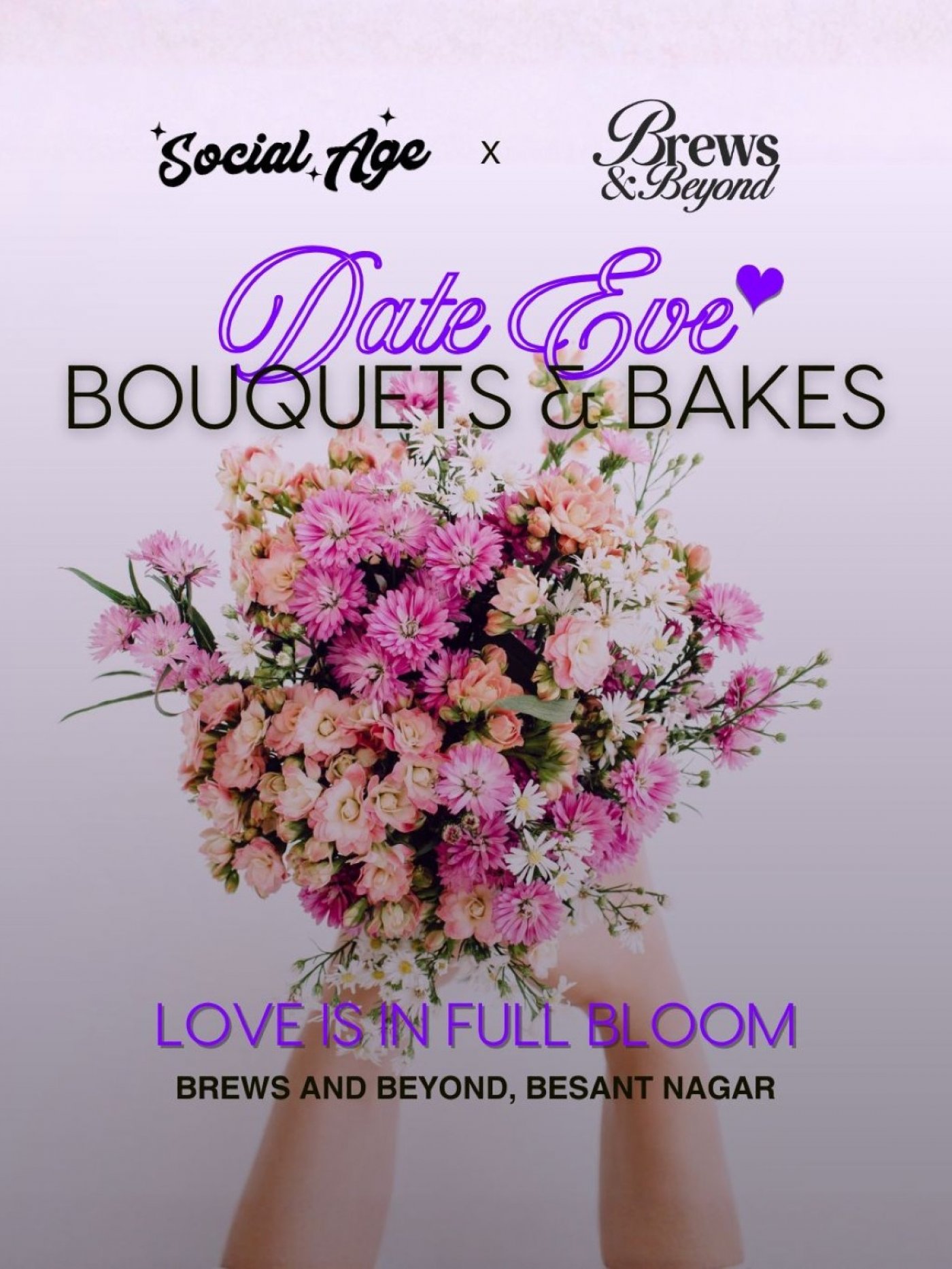 Date Eve - Bouquets and Bakes at Brews & Beyond, 16 November | Event in Chennai | AllEvents
