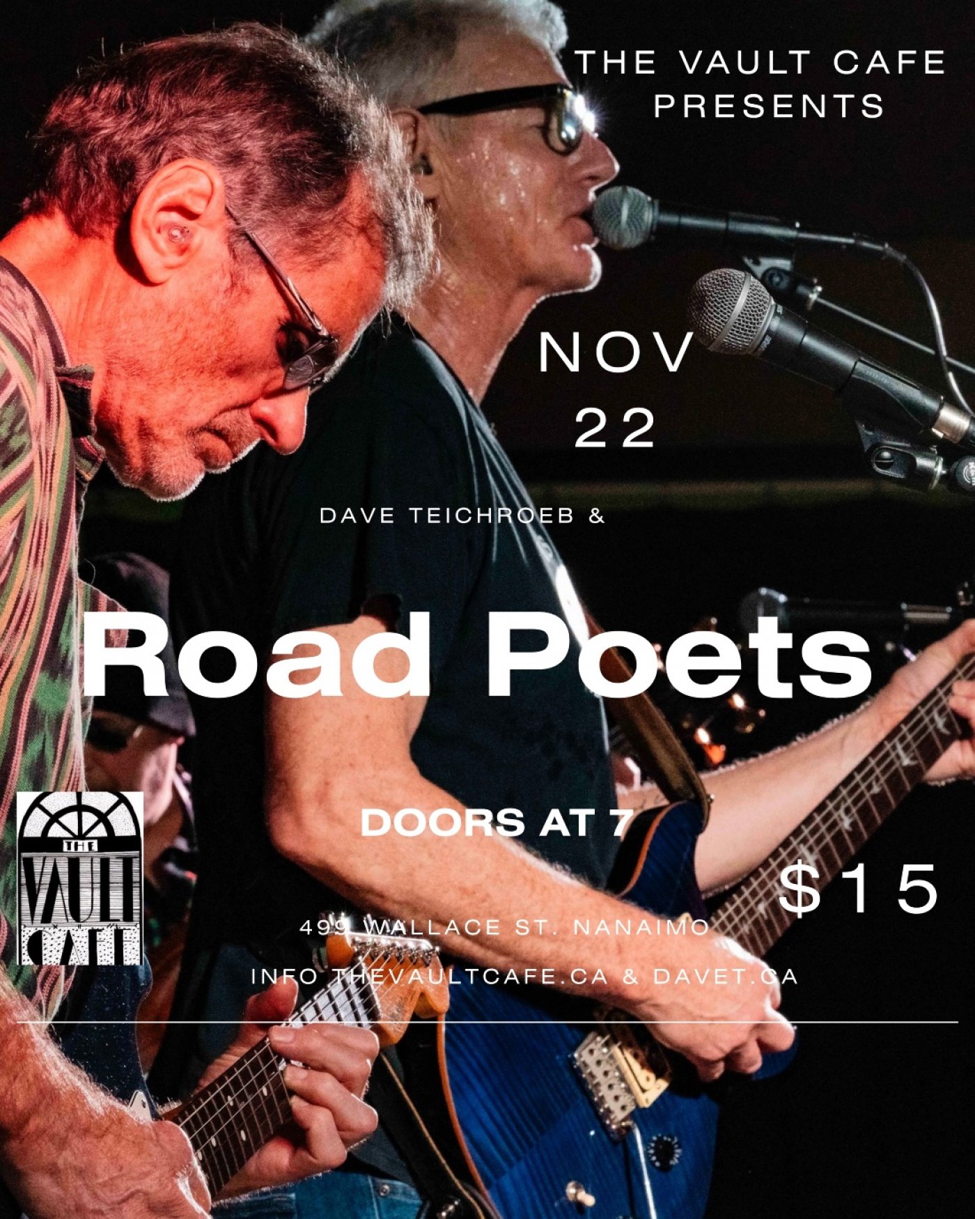 RoadPoets at The Vault Cafe, 22 November | Event in Nanaimo | AllEvents