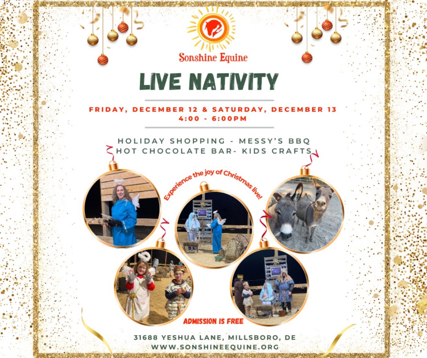 Sonshine Equine Live Nativity | Event in Millsboro | AllEvents