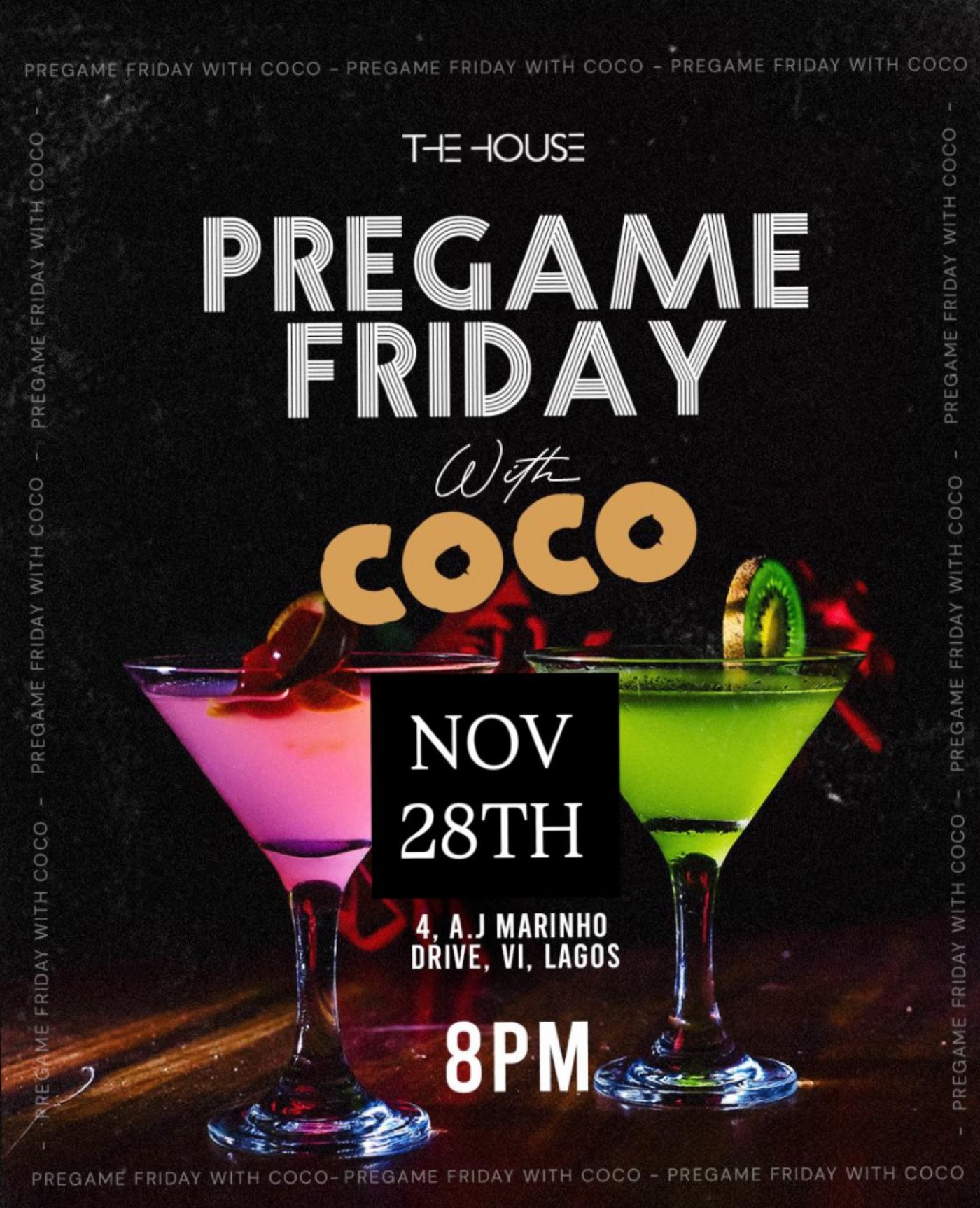 PREGAME FRIDAY WITH COCO, 28 November | Event in Lagos | AllEvents