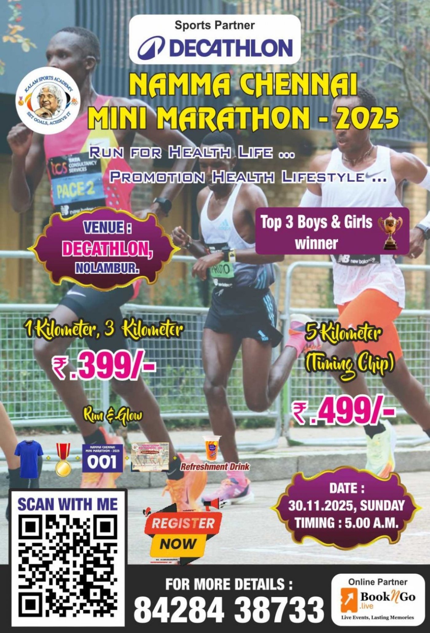 Namma Chennai mini marathon 2025, 21 December | Event in Chennai | AllEvents