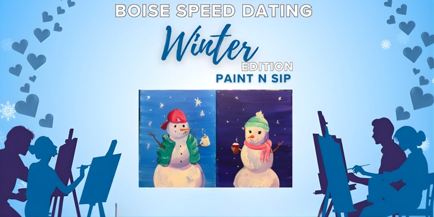 🎄 🎨 Boise Speed Dating Paint ‘n Sip — Christmas Edition 🎨 🎄, 13 December | Event in Boise