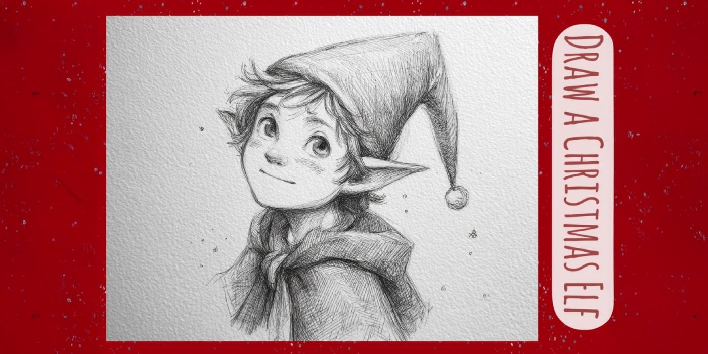 Back to the Basics Realistic Pencil Drawing: Beginner Level 1 - Draw a Christmas Elf, 20 December | AllEvents