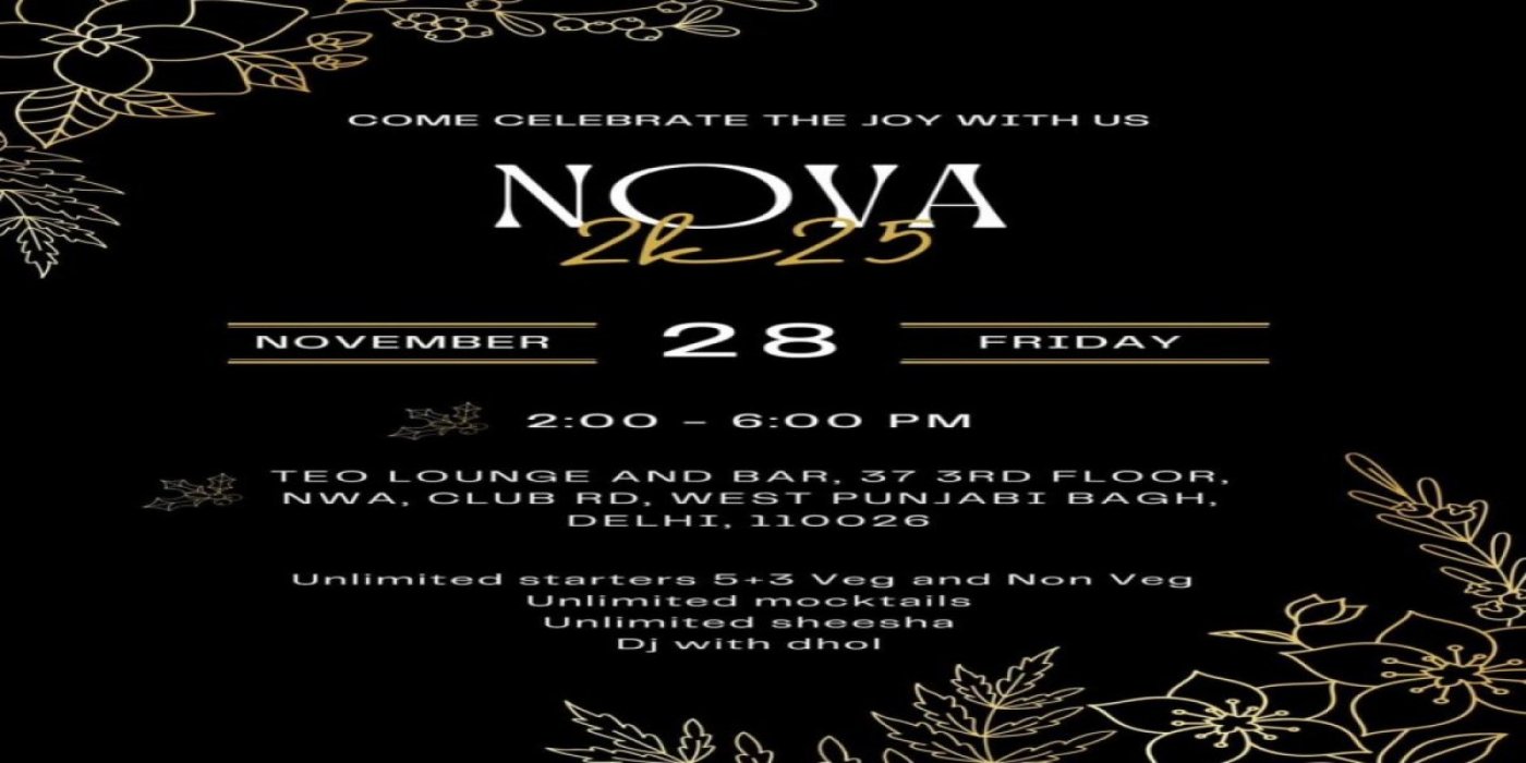 NOVAA 2k25 🥂, 28 November | Event in New Delhi | AllEvents