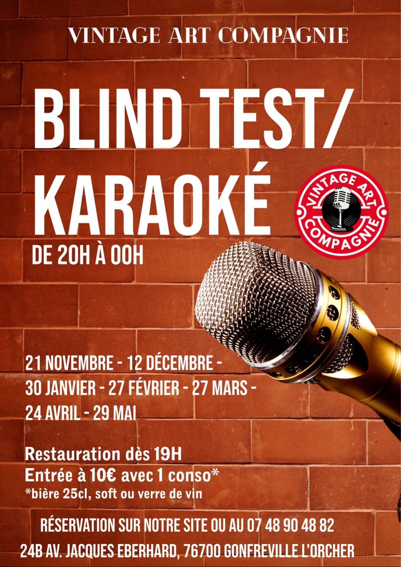 Soirée Blind test et Karaoké, 21 November | Event in Le Havre | AllEvents