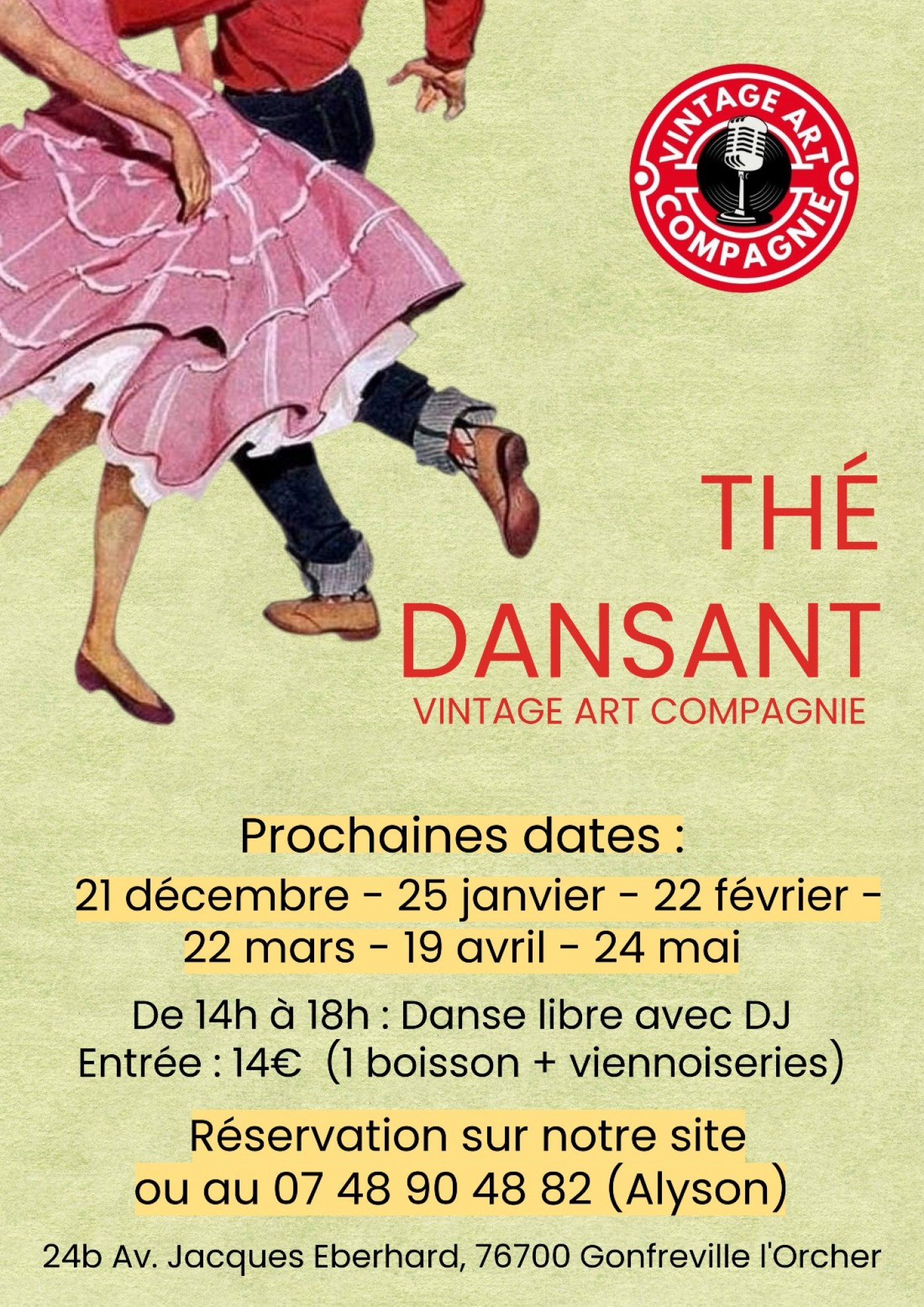 Thé dansant !, 21 December | Event in Le Havre | AllEvents