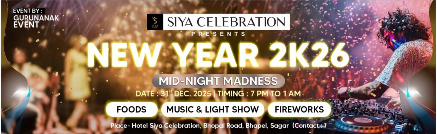 New year madness, 31 December | Event in Sagar | AllEvents