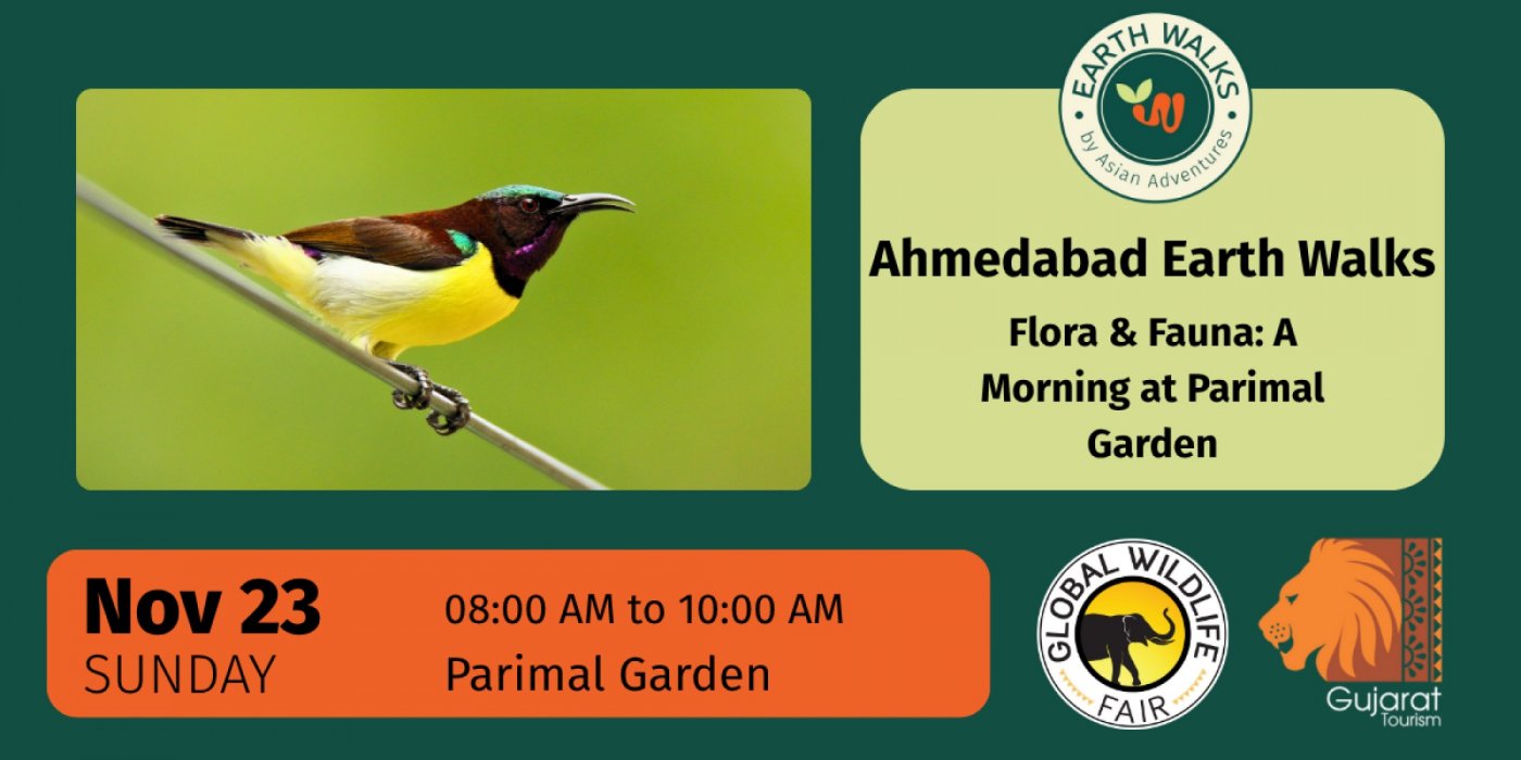 Flora & Fauna: A Morning at Parimal Garden, 23 November | Event in Ahmedabad | AllEvents
