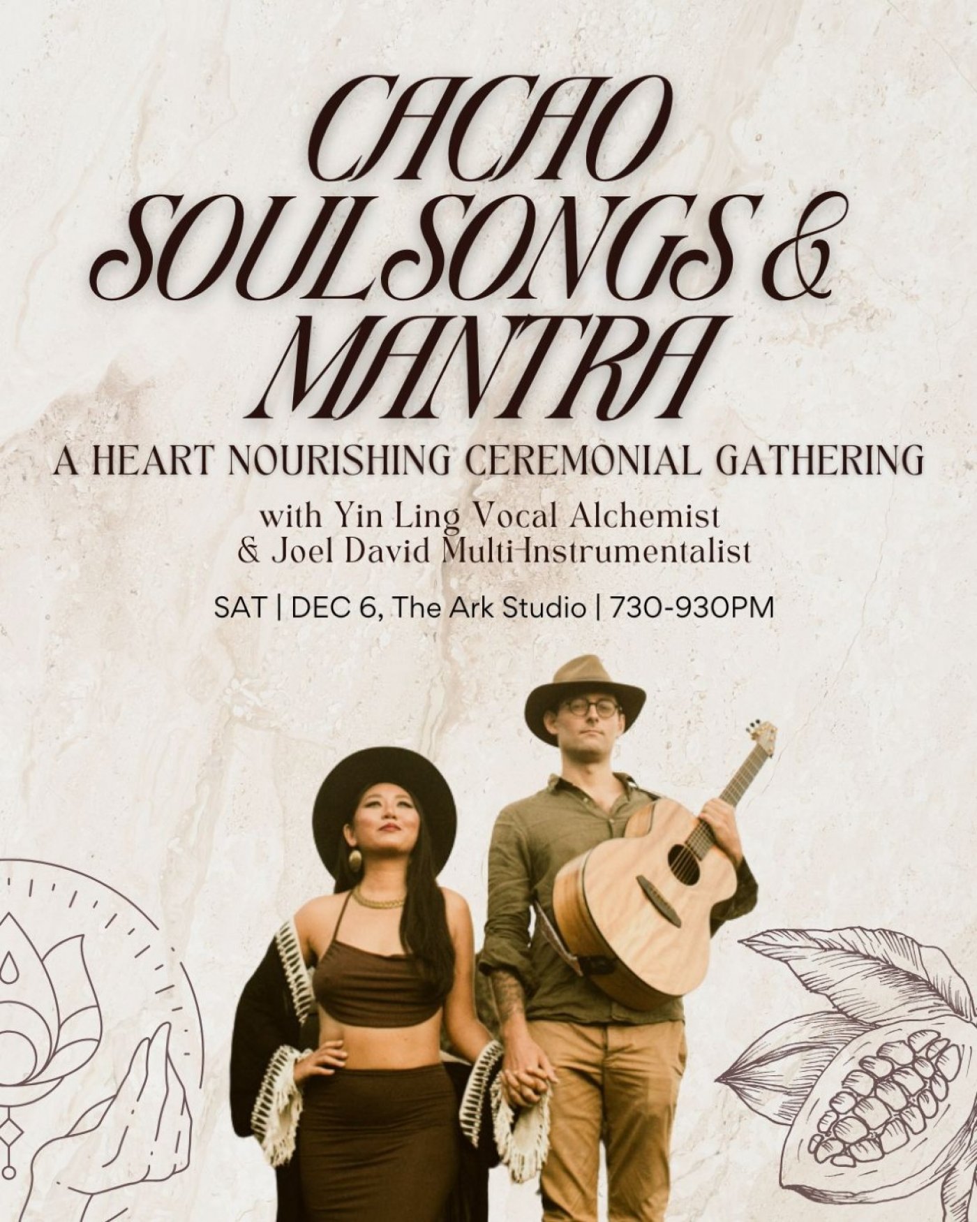Cacao, Soulsongs & Mantra, 6 December | Event in Singapore | AllEvents