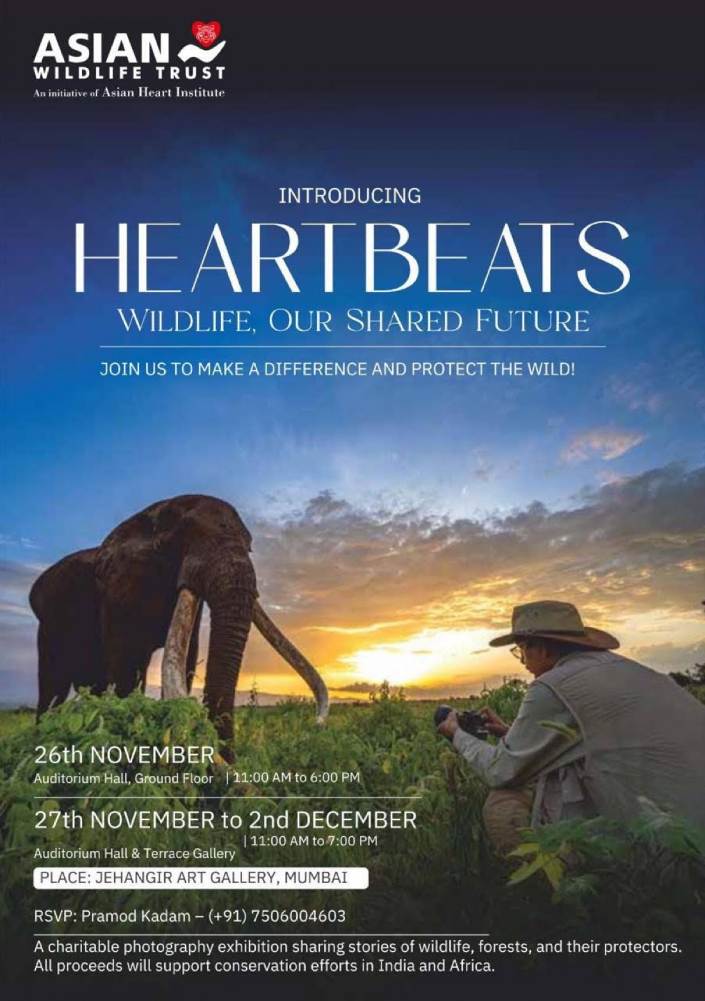 DR. RAMAKANTA PANDA PRESENTS HIS THIRD WILDLIFE SHOWCASE —HEARTBEATS:WILDLIFE, OUR SHARED FUTURE | AllEvents