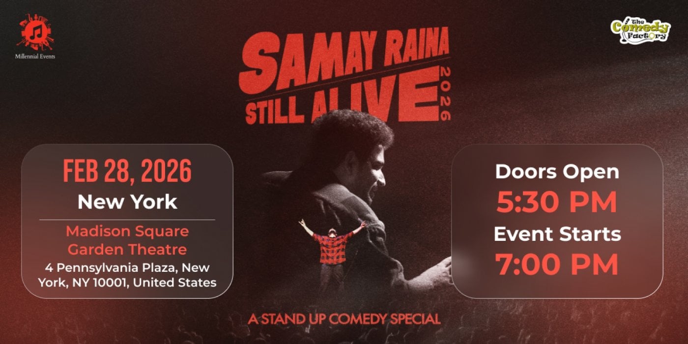 Samay Raina "Still Alive" - New York - 28th Feb, 2026, 28 February | Event in New York | AllEvents