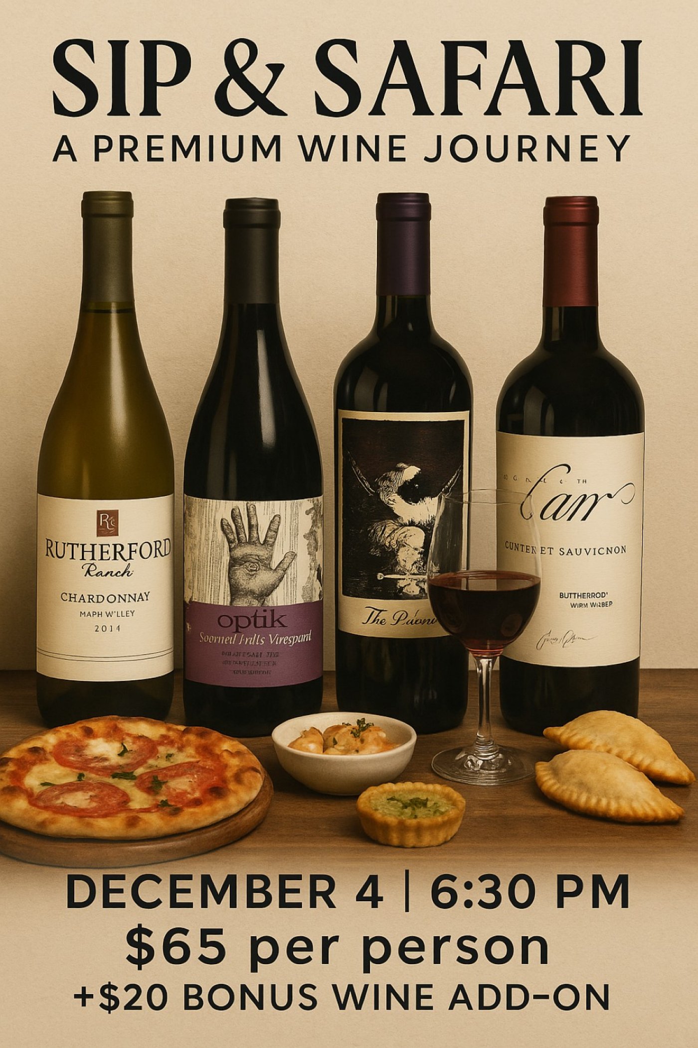 🍷 SIP & SAFARI: A Premium Wine Journey, 4 December | Event in Katy | AllEvents