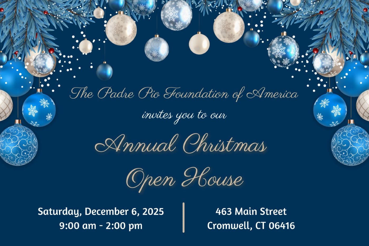 PPFOA Annual Christmas Open House, 6 December | Event in Cromwell | AllEvents