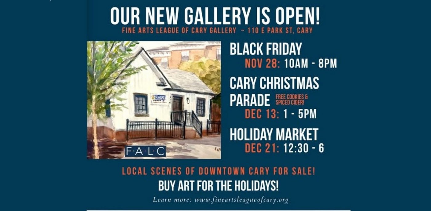 Cary Art Gallery Open House Nov. 28, 28 November | Event in Cary | AllEvents