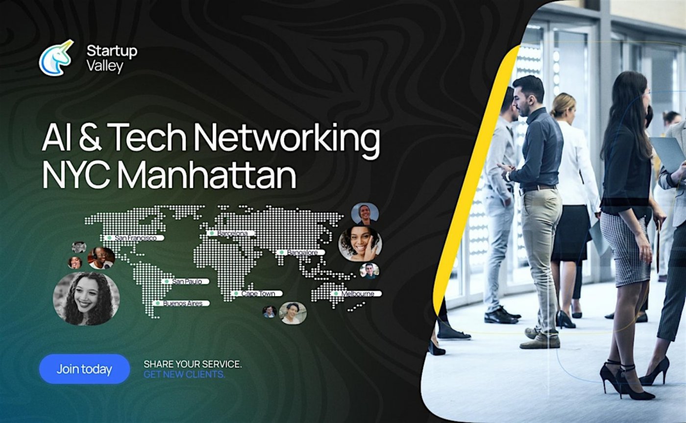 AI & Tech Networking NYC Manhattan, 3 December | Event in New York | AllEvents