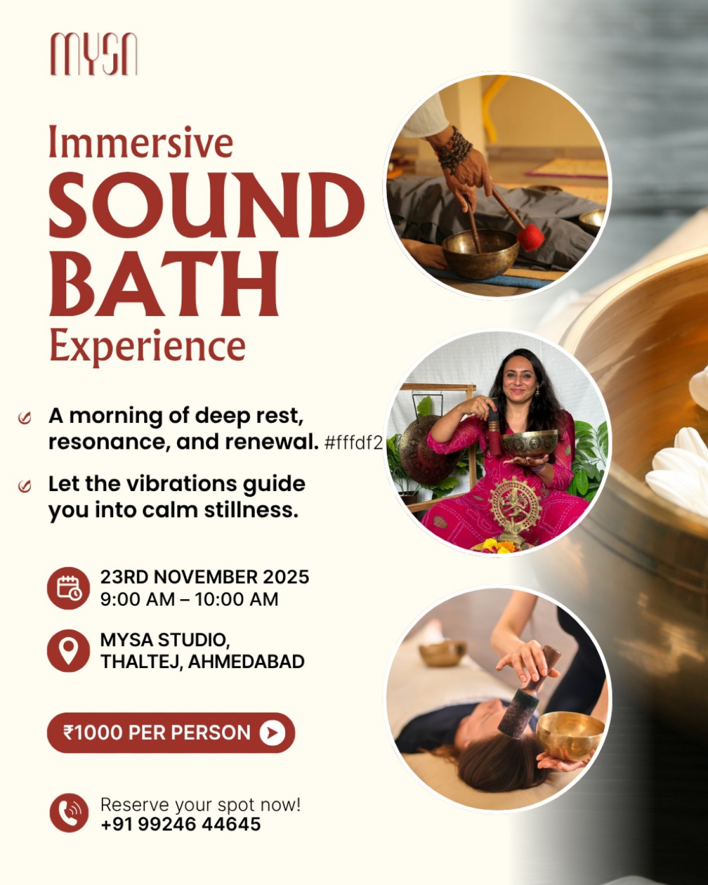 Sound Meditation Group Session , 23 November | Event in Ahmedabad | AllEvents