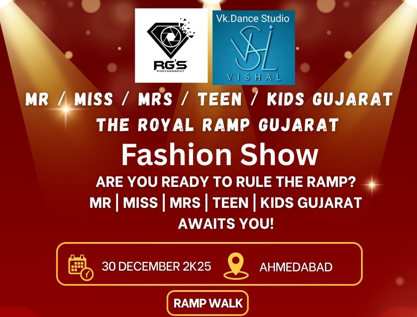 THE ROYAL RAMP GUJARAT 2K25, 30 December | Event in Ahmedabad | AllEvents